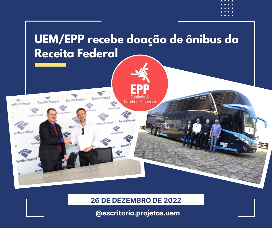 UEM recebe da Receita Federal a doação de um ônibus de 44 lugares